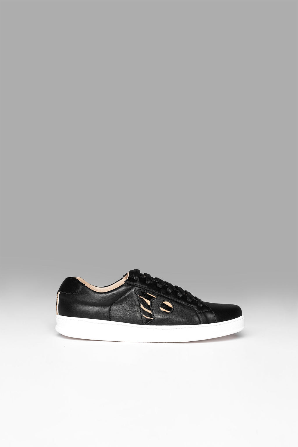 Sneakers Icon Base Black Animal Print Brand