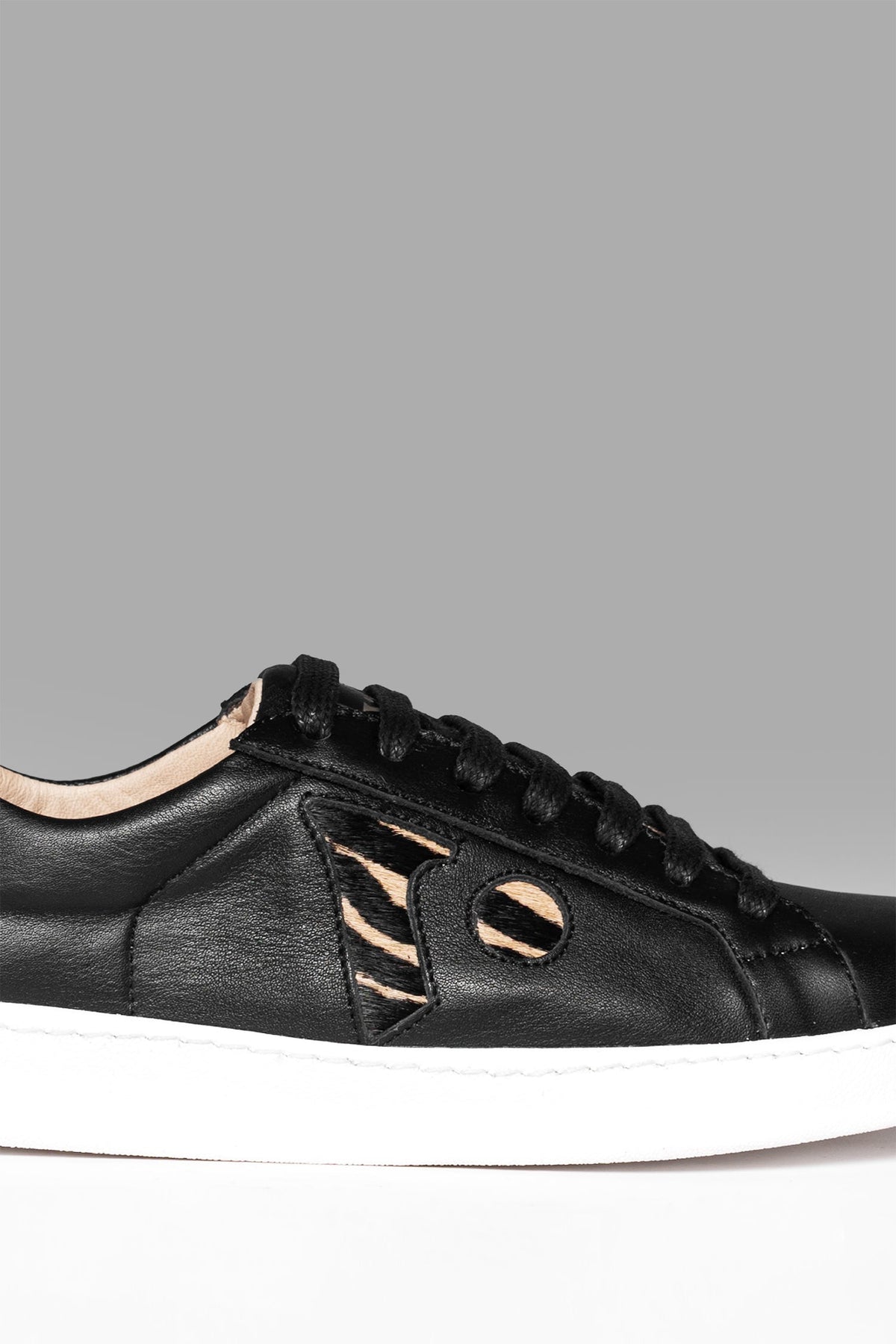 Sneakers Icon Base Black Animal Print Brand
