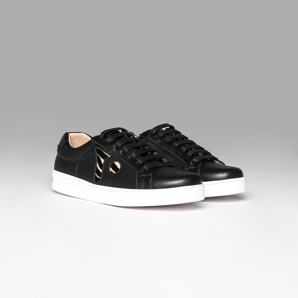 Sneakers Icon Base Black Animal Print Brand