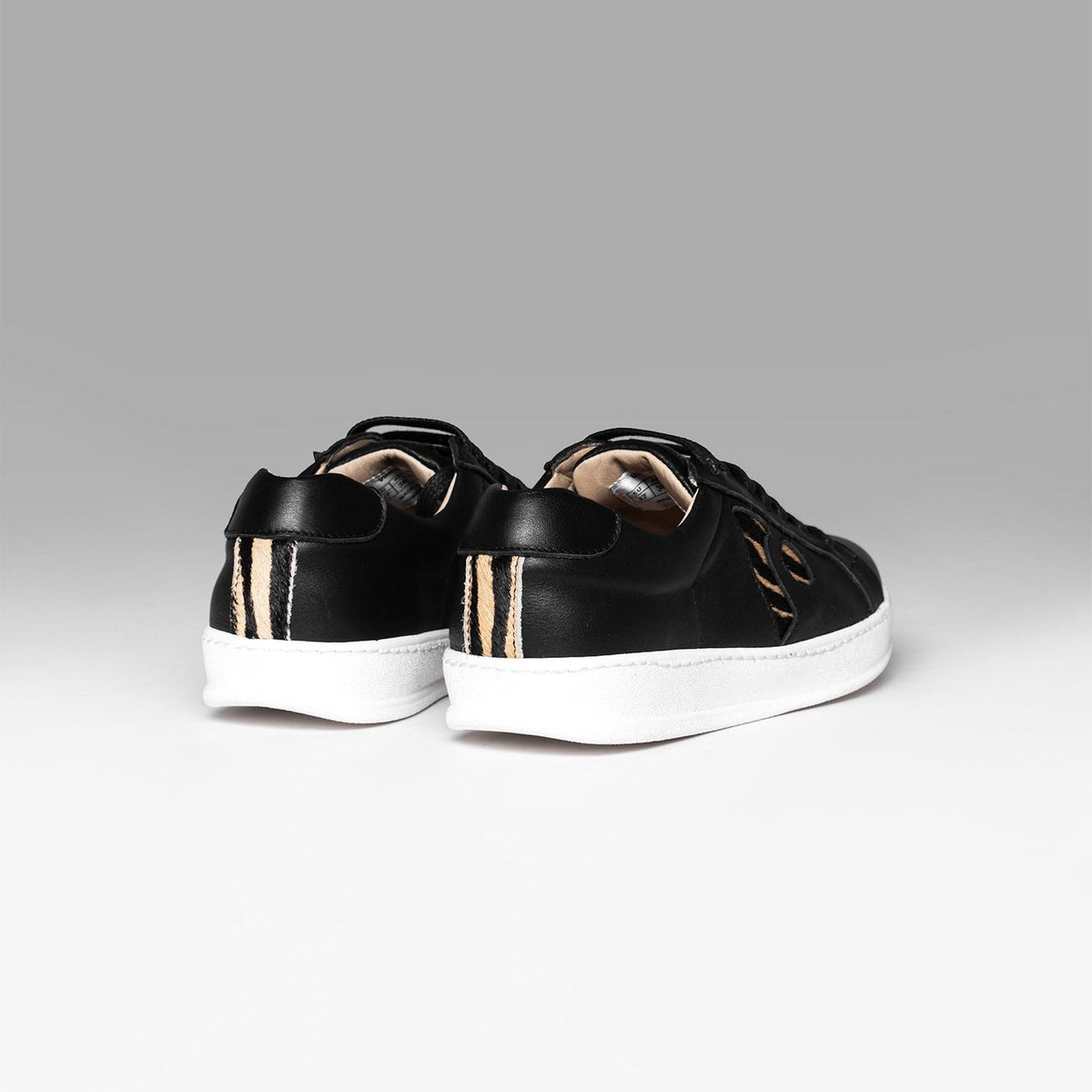 Sneakers Icon Base Black Animal Print Brand