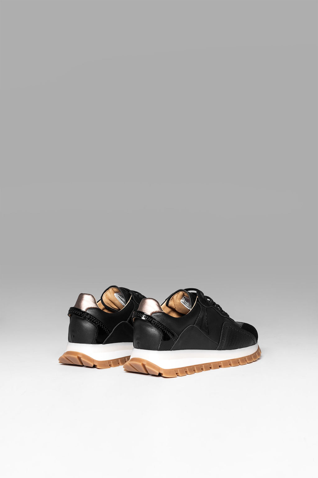 Sneakers Sprint Flow Black Gold Metalized