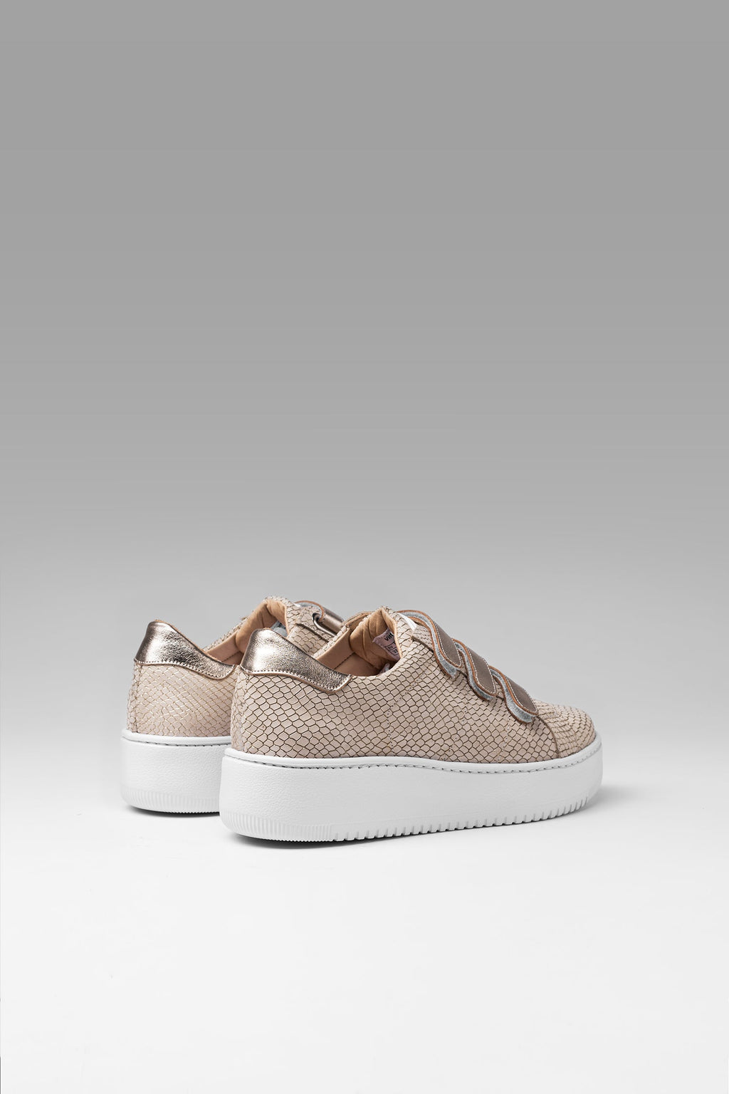 Sneakers Cloud Rap Bison Gold Metalized Reptile