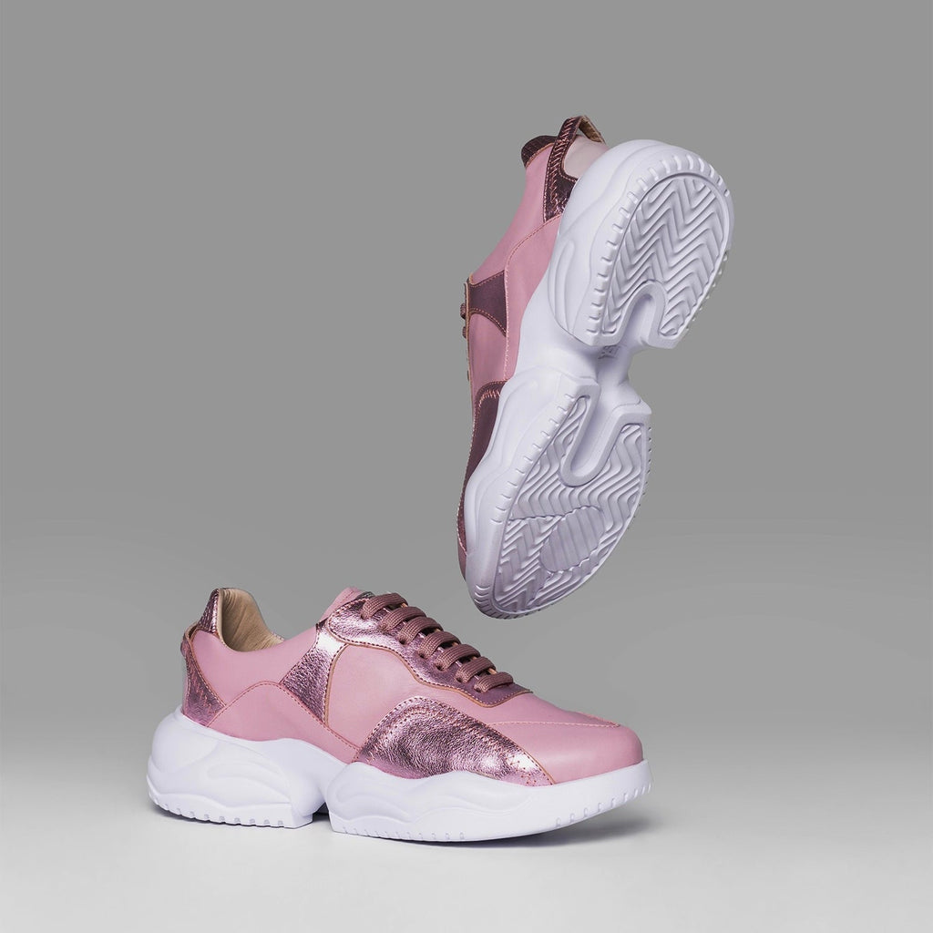 Sneakers Gem Flow Pink Metalized