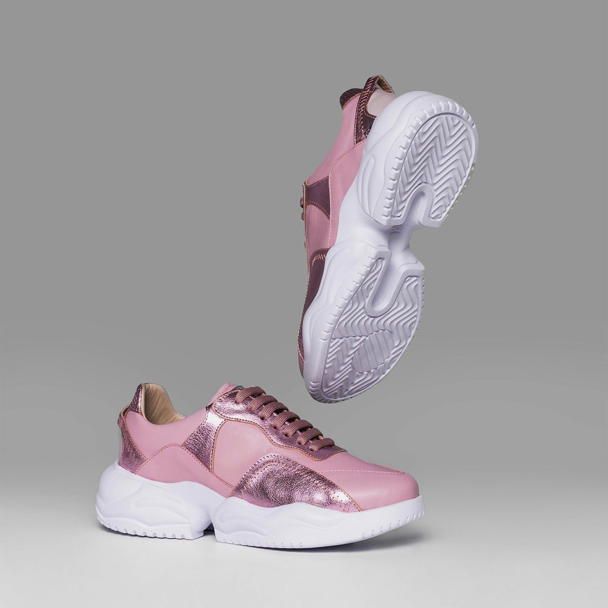 Sneakers Gem Flow Pink Metalized