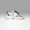 Sneakers Gem Flow White Gray Silver Peltre Metalized